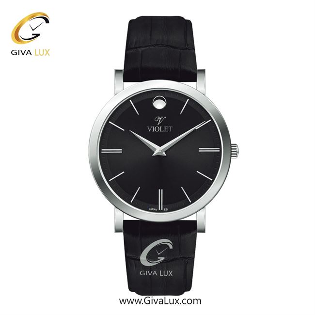 ساعت مچی اورجینال مردانه ویولت VIOLET نقره ای | مشکی| مشکی| کد رفرنس 0631